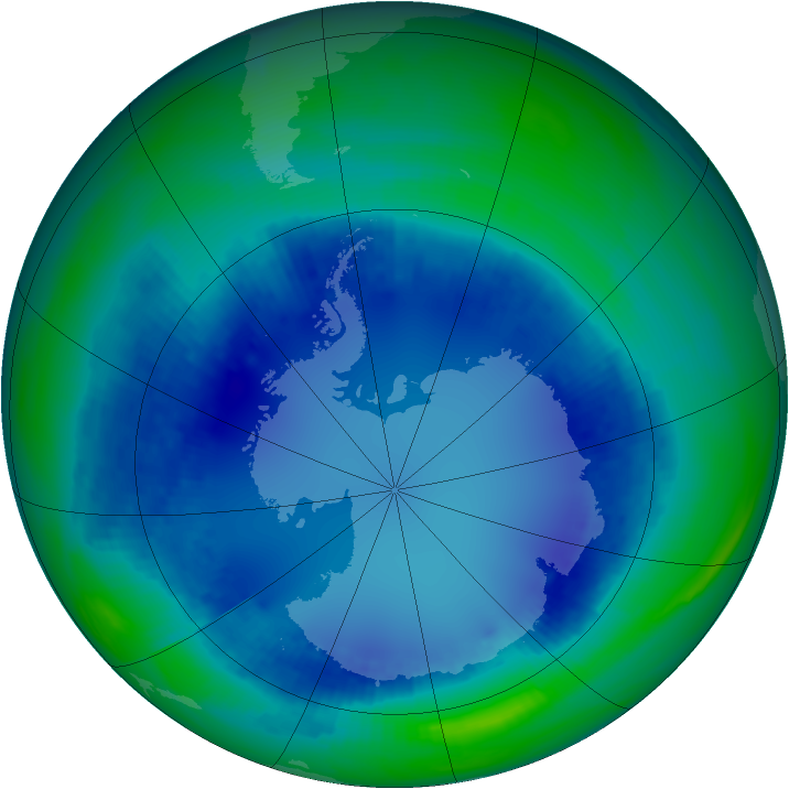 Ozone Map 2000-08-13